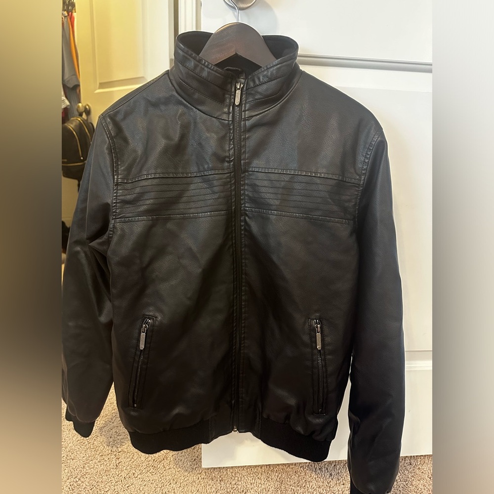 American Breed Faux Leather Jacket - Medium